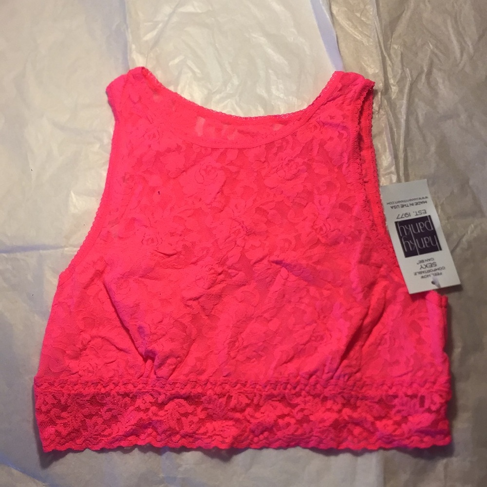 Hankypanky coral color bralette - Rose lace
